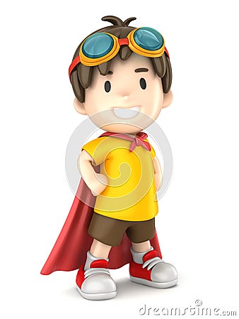 Super Boy Stock Photo