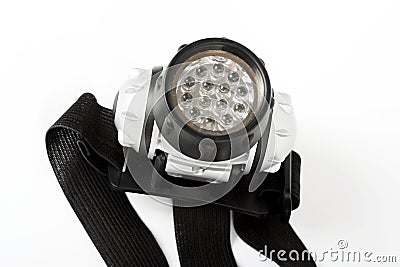 Super bright LED HeadLamp Stock Photo