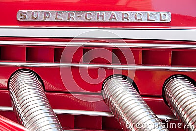 Super-Charged Duesenberg Stock Photo