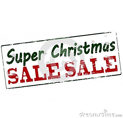 Super Christmas sale Cartoon Illustration