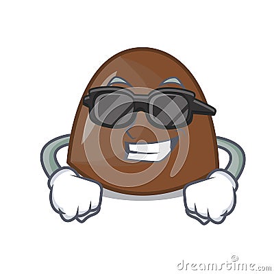 Super cool chocolate candies character cartoon Vector Illustration