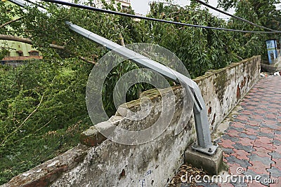 Super cyclone Amphan caused devastation, West Bengal, India Stock Photo