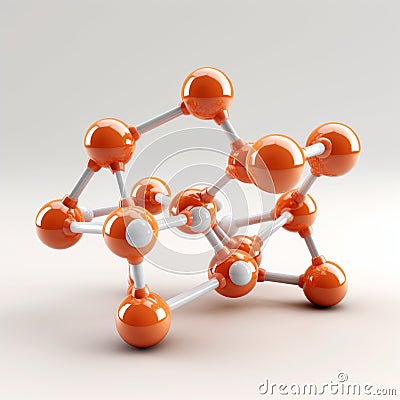 Super Detailed 3d Render Of Hydrogen Peroxide Molecule Cartoon Illustration