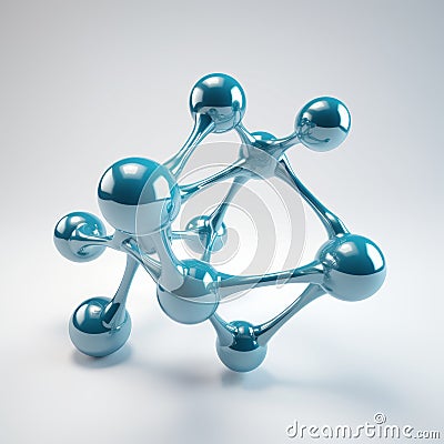 Super Detailed 3d Render Of Isolated Oxygen Molecule Stock Photo