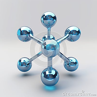 Super Detailed 3d Render Of Isolated Oxygen Molecule Stock Photo
