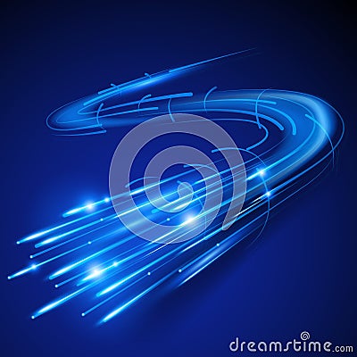 Super Fast Fibre Optic Vector Illustration