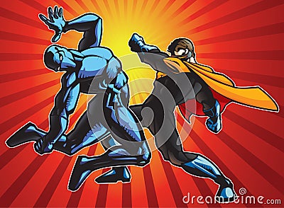 Super Fight Vector Illustration