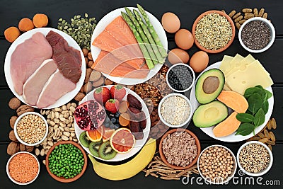 Super Food for Body Builders Stock Photo