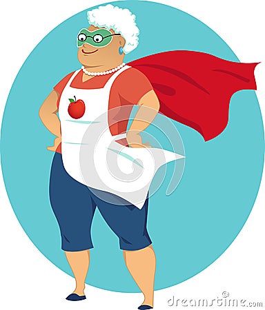 Super Grandma Stock Vector - Image: 55526085