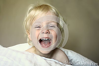 Super Happy Boy Stock Photo