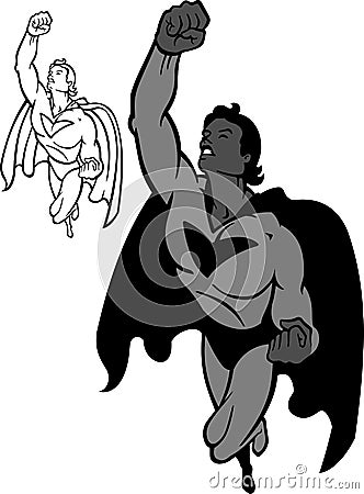 Super Hero Vector Illustration