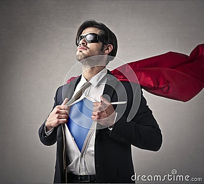 A super hero Stock Photo