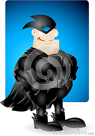 Super hero at night Stock Photo