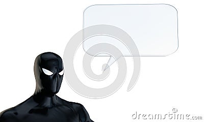 Super hero talking Stock Photo