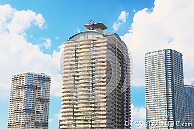 Super high rise apartment buildings Stock Photo