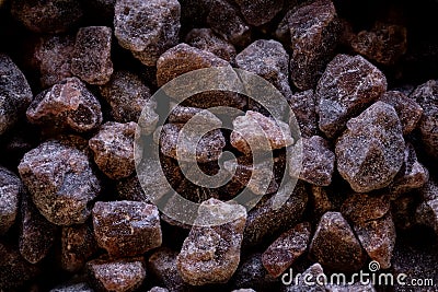 Super macro shot of exotic black salt from India in detail very close. Ideal food spice backgound Stock Photo