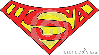 Super man S symbol Vector from A Nation Divided Vector Illustration