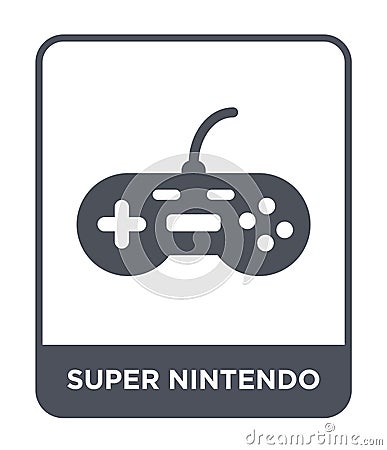 super nintendo icon in trendy design style. super nintendo icon isolated on white background. super nintendo vector icon simple Vector Illustration