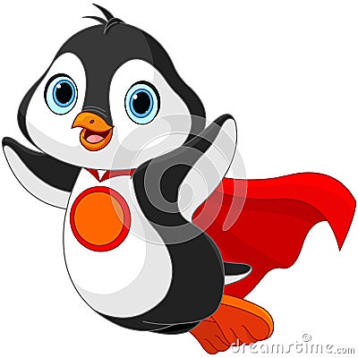 Super Penguin Vector Illustration