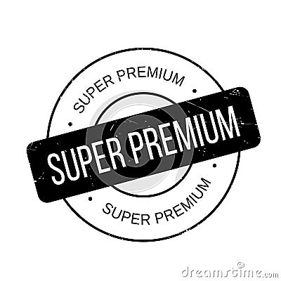 Super Premium rubber stamp Stock Photo