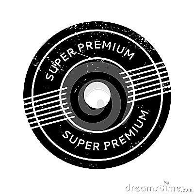 Super Premium rubber stamp Stock Photo