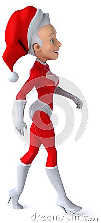 Super Santa Claus Stock Photo