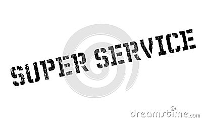 Super Service rubber stamp Stock Photo