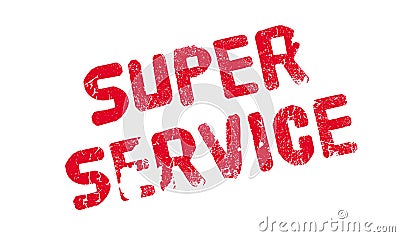 Super Service rubber stamp Vector Illustration