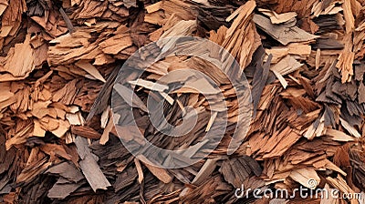 Authentic Colored Bark Chips: A Soulages-inspired Masterpiece Stock Photo