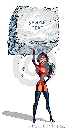 Super Woman Vector Illustration