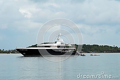 Super Yacht Stock Photo
