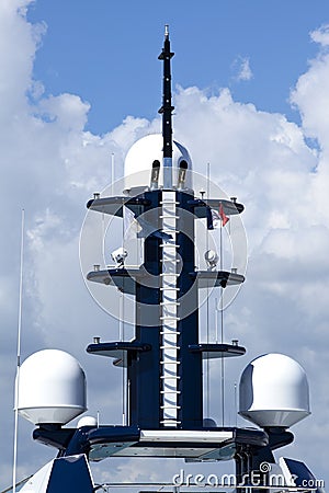 Super yatch radar Stock Photo