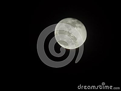 2020 Super Zoom Blue Moon Ultra Vision Leica Camera Lens Huawei P40 Pro 5G Mobile Phone Full Moon Photo Astrology Picture Stock Photo