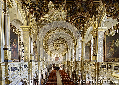 Superb interior view of Frederiksborg Castle Editorial Stock Photo