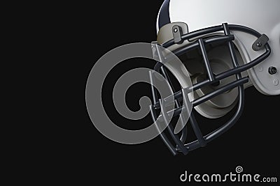 Superbowl Helmet in front of blured background Stock Photo