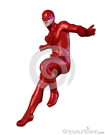 Superhero Action Stock Photo