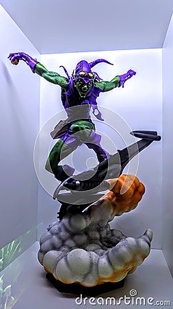 Superhero comics of the Marvel universe : villain Green Goblin Editorial Stock Photo