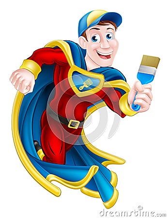 Superhero Decorator Vector Illustration