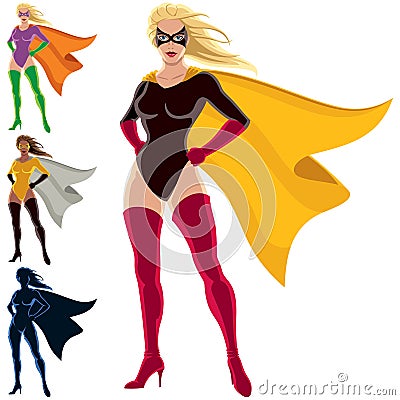 Superhero - Female Vector Illustration