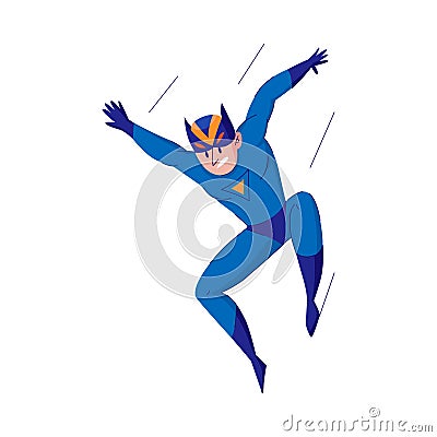 Superhero Flat Illustration Vector Illustration