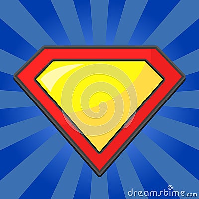 Superhero logo template Cartoon Illustration