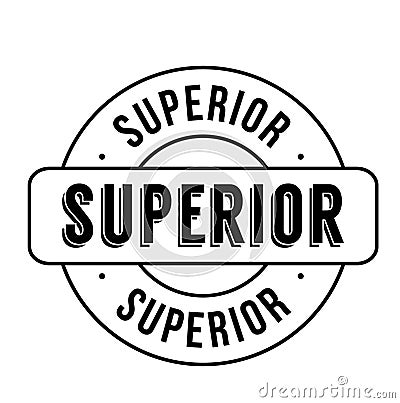 Superior rubber stamp Stock Photo