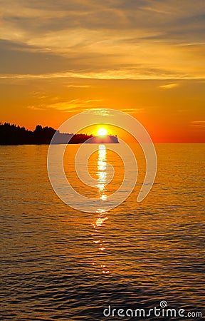 Superior Sunset Stock Photo