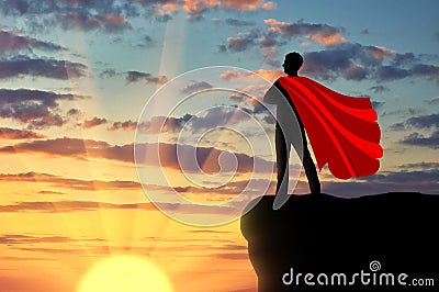 Superman businessman superhero Stock Photo