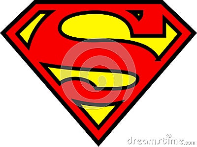 Superman logo Editorial Stock Photo