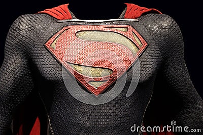 Superman Man of Steel costume Editorial Stock Photo