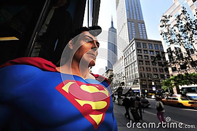 Superman in Manhattan New York Editorial Stock Photo