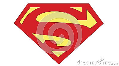 Superman S insignia Action Comics no. 1 2011 Vector Illustration
