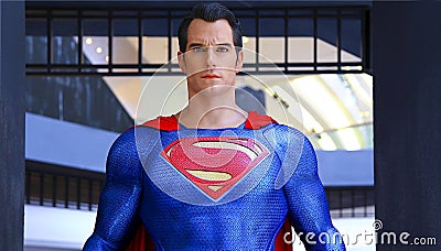 Superman statue Editorial Stock Photo