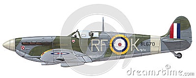 Supermarine Spitfire Mk. VB Stock Photo